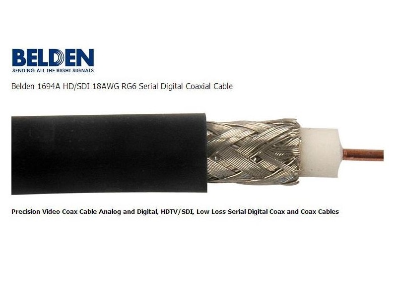 E05 --- Belden 1694A 75Ω Coax Locking RCA Cable