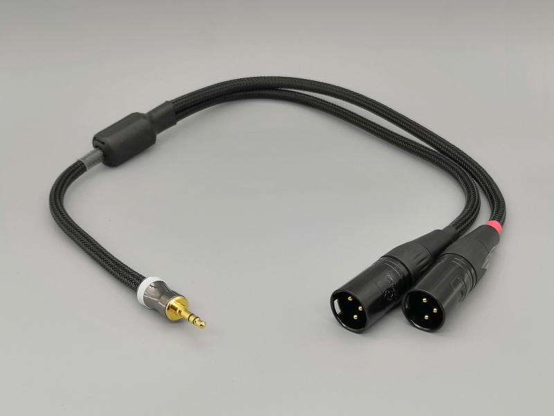 B05 --- 3.5mm TRS to unBalanced XLR 4N-OFC Y-cable