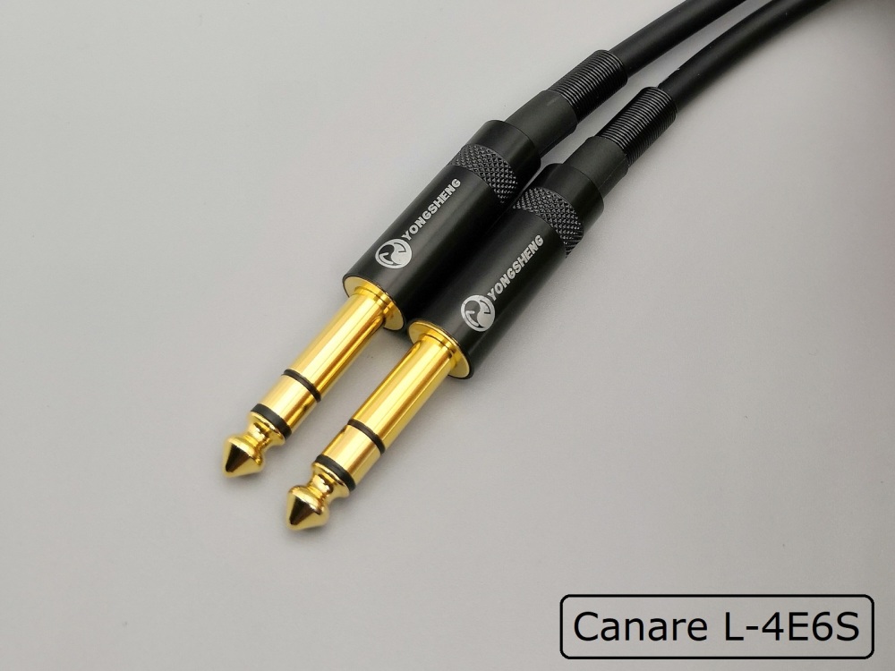 D05 --- 6.35mm(1/4") Stereo TRS(M to M) Canare L-4E6S Cable