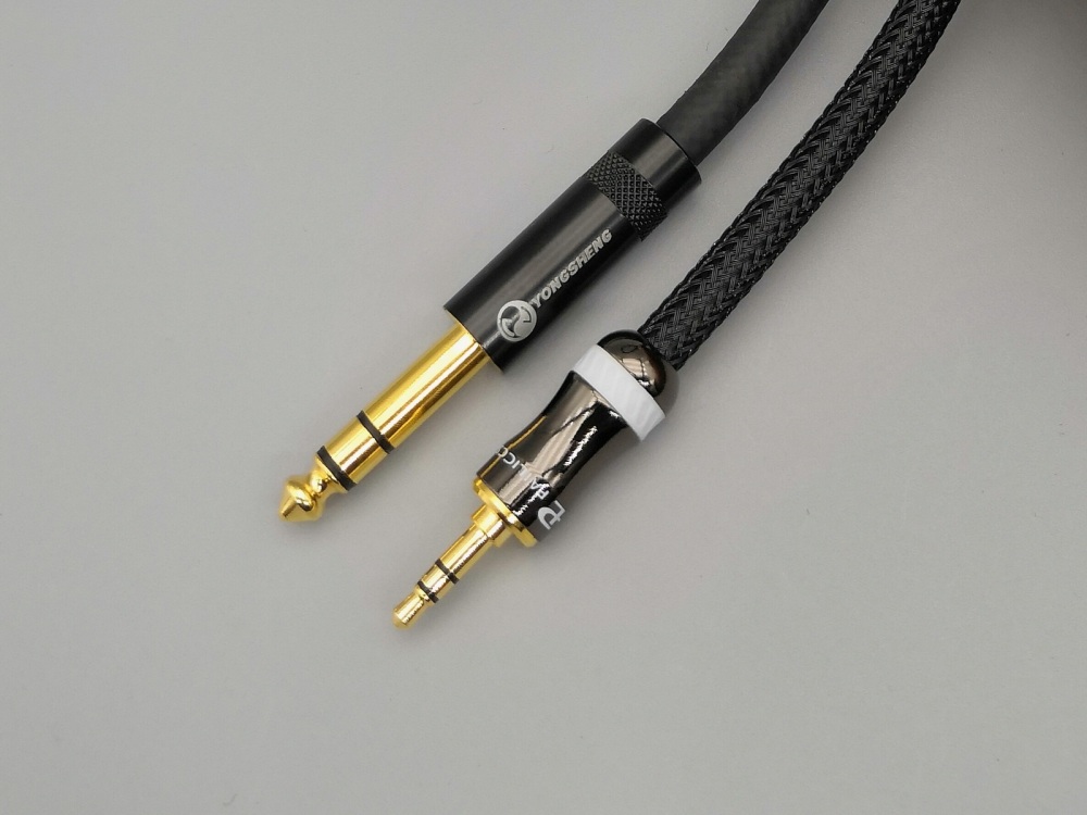 D08 --- 6.35mm(M) to 3.5mm(M) Stereo 4N-OFC Cable