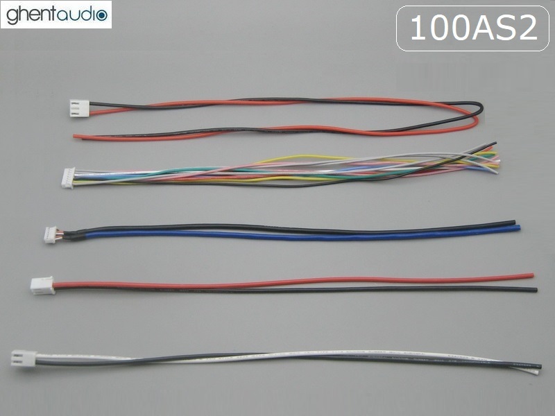 Ghentaudio DIY Harness Cable Set For ICEpower 1200AS1-2 – UL Quality Silicone With JST Contacts