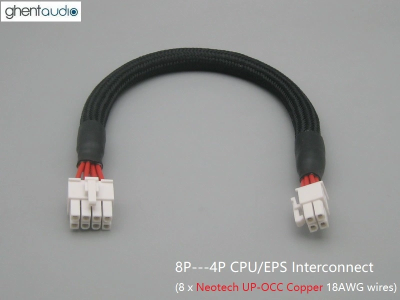 (PC15) 8P---4P CPU/EPS 18AWG Power Cable (8-wires)