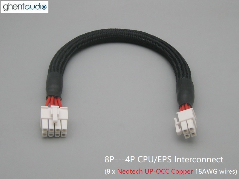 (PC15) 8P---4P CPU/EPS 18AWG Power Cable (8-wires)