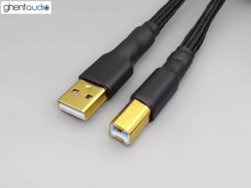 (U01) Type-A to Type-B Silver-plated USB Cable