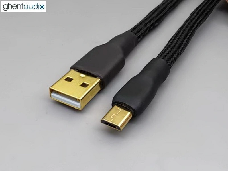 (U05) Type-A to micro-USB Silver-plated USB Cable
