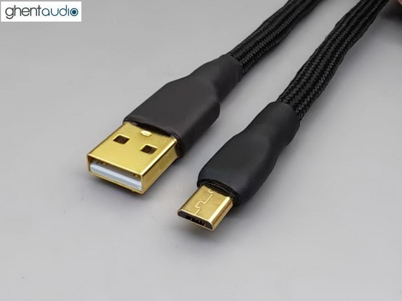 (U05) Type-A to micro-USB Silver-plated USB Cable