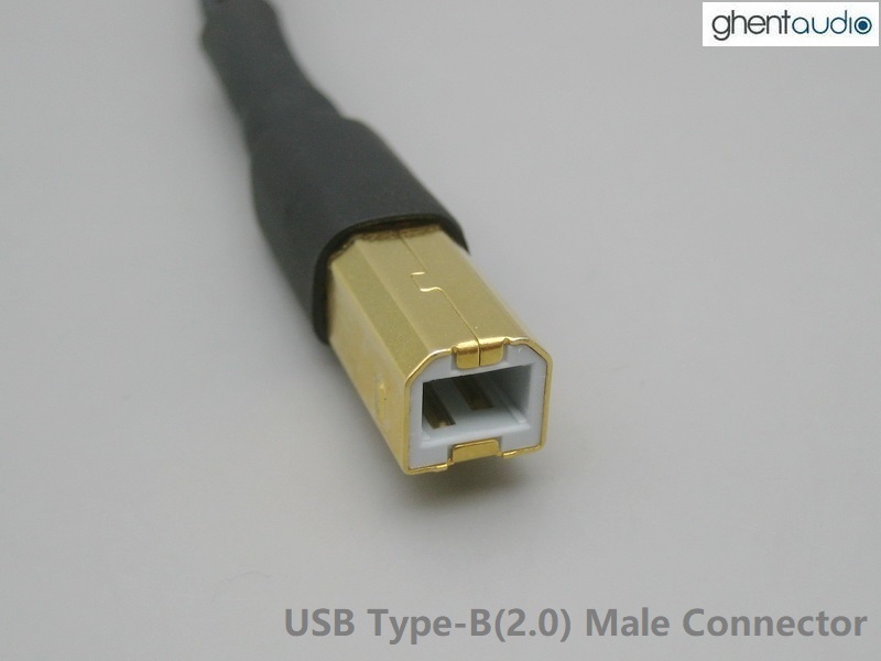 (U22) Type-B to [Type-A + DC-Input] splitting USB Y-Cable