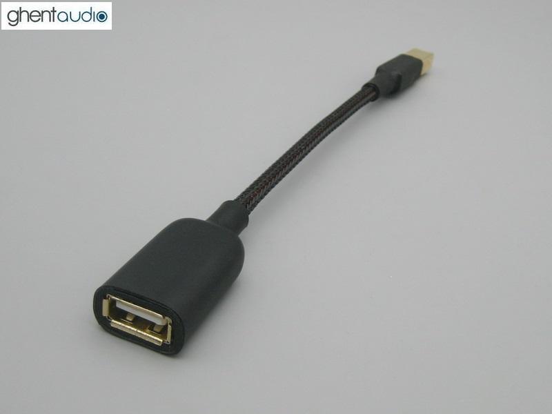 (U07) Type-A  Male to Female Extension Silver-plated USB Cable