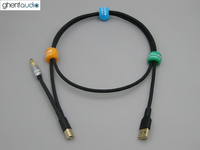 (U22) Type-B to [Type-A + DC-Input] splitting USB Y-Cable