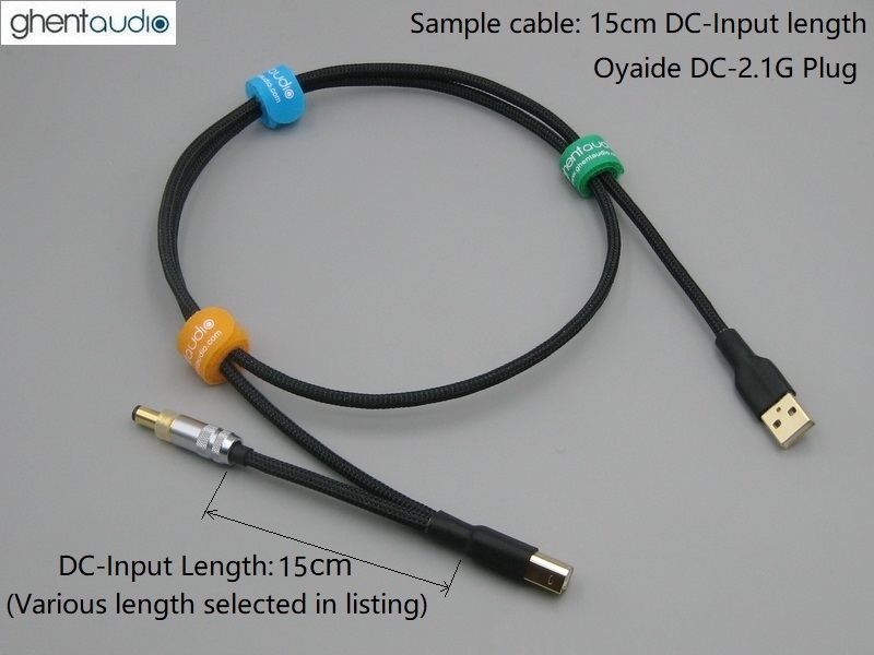 (U22) Type-B to [Type-A + DC-Input] splitting USB Y-Cable