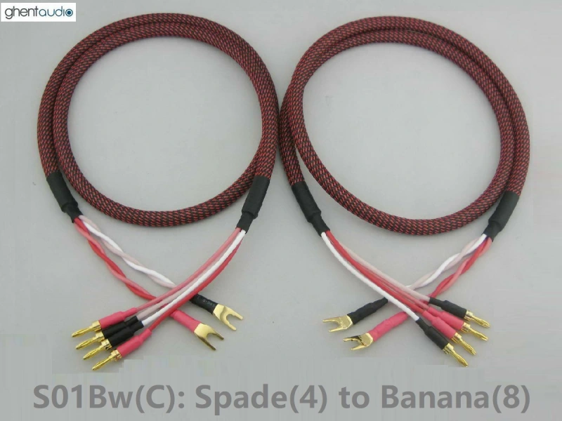 S01---Canare 4S12F Speaker Cables 4x13AWG (Pair)