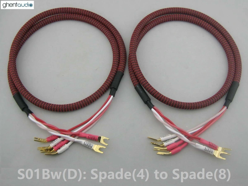 S01Bw---Canare 4S12F Speaker Cables 4x13AWG (Pair)