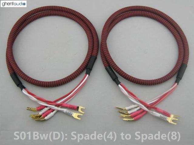S01Bw---Canare 4S12F Speaker Cables 4x13AWG (Pair)