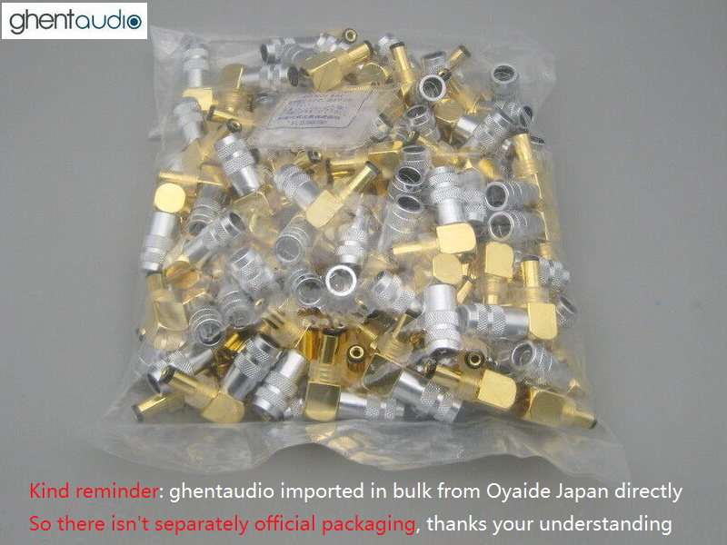 Oyaide DC-2.1GL (Right-angle) Male Gold-plated Connector