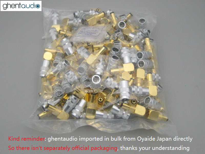 Oyaide DC-2.5GL (Right-angle) Male Gold-plated Connector