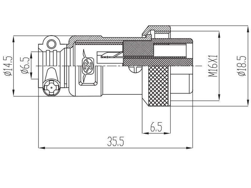 GX16 Female Circular Connector (2P---10P)