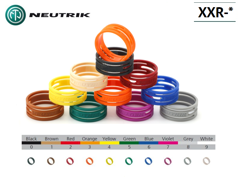 Neutrik XXR-* Colored coding rings