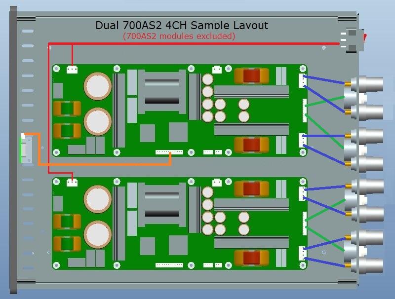 (D365bQ1) DIY 4CH Casekit for ICEpower 700AS2(x2)
