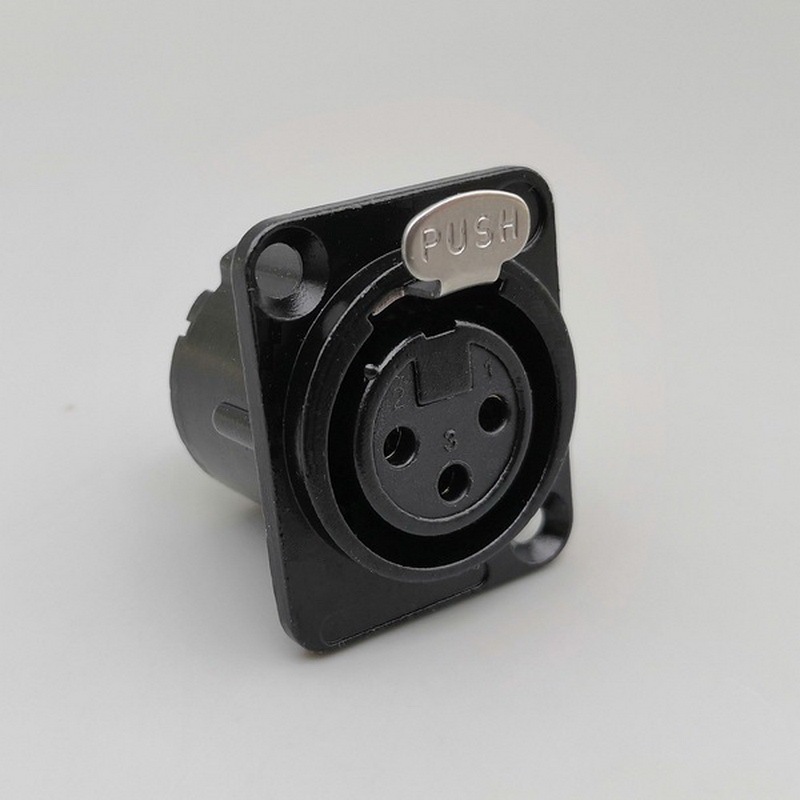 GP110 Gold-plated XLR 3P Female Chassis connector