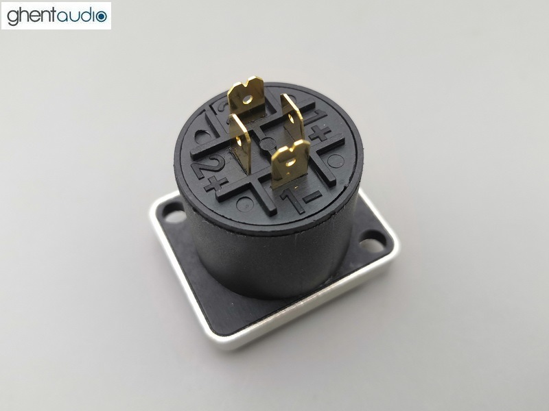 GP131 Gold-plated speakON 4-Pin Chassis connector