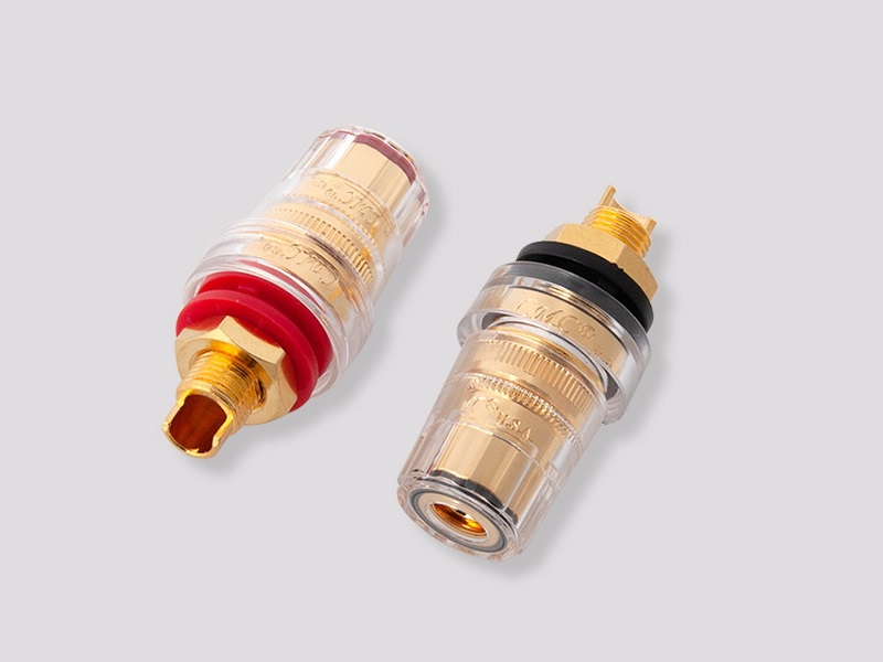 CMC 858-S-G 24K Gold-Plated Speaker AMP Binding Post (Pair)