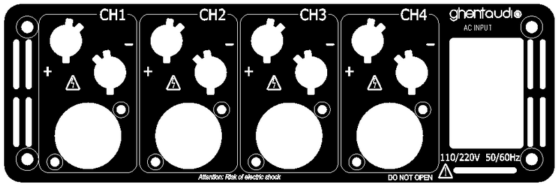 (BR1-BP4-1) 3CH Rear-plate for B-series