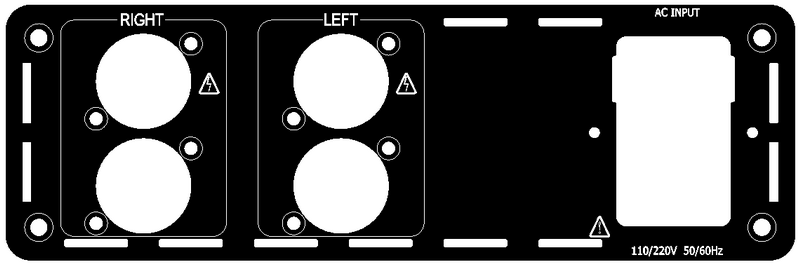 (BR1-SP2-1) Stereo Rear-plate(speakON) for B-series