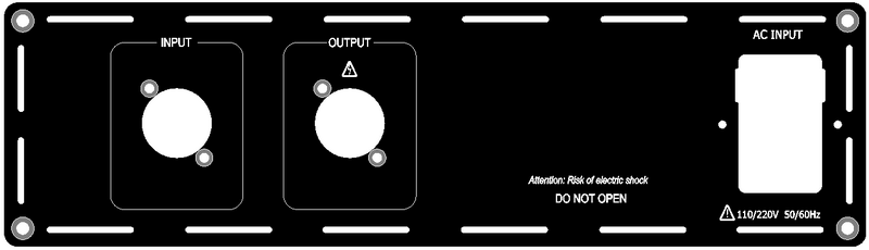 (DR1-SP1-1) Mono Rear-plate(speakON) for D-series
