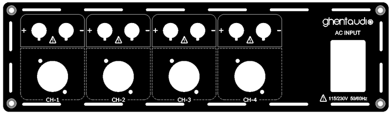 (DR1-BP4-1) 4CH Rear-plate for D-series