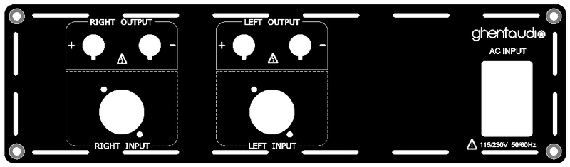 (DR1-BP2-1) Stereo Rear-plate for D-series