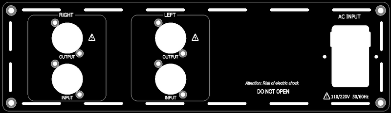 (DR1-SP2-1) Stereo Rear-plate(speakON) for D-series