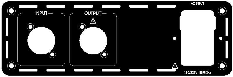(BR1-SP1-2) Mono Rear-plate(speakON) for B-series