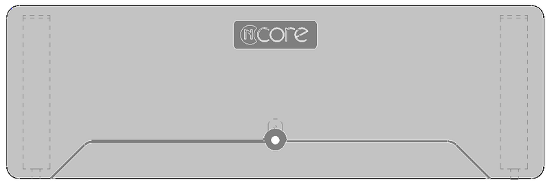 (BF-Ncore-1) Face-plate with NCORE logo for B-series