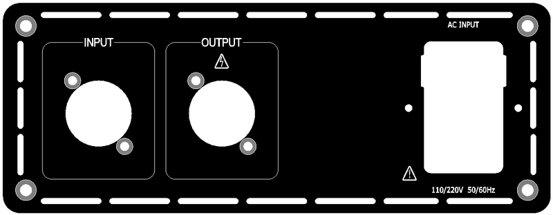 (BHR1-SP1-1) Mono Rear-plate(speakON) for BH-series