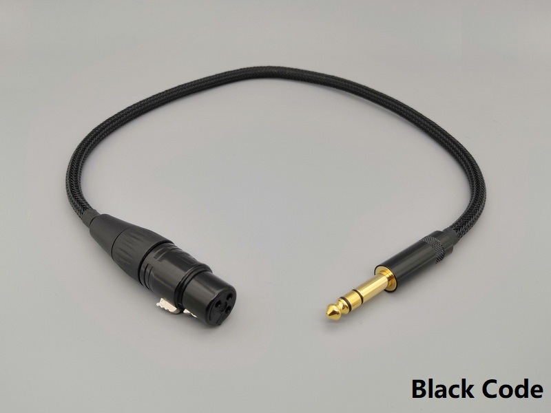 C04 --- 6.35mm TRS to XLR(F) Choseal 4N-OFC Balanced Cable