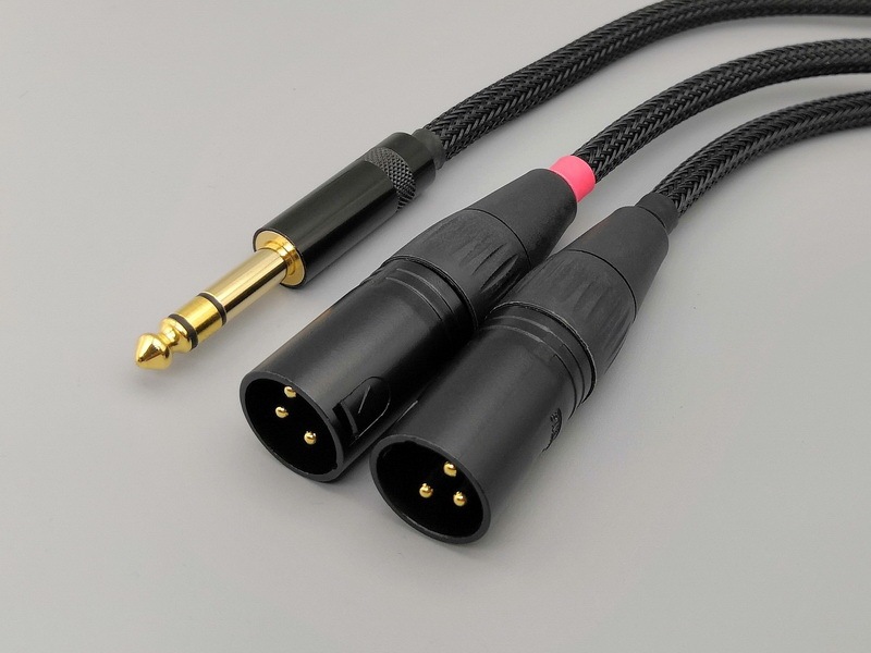 C05 --- 6.35mm TRS to unBalanced XLR 4N-OFC Y-cable