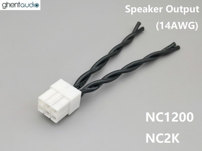Spk-13 Speaker harness for Hypex NC1200 NC2K (Silicone 14AWG)