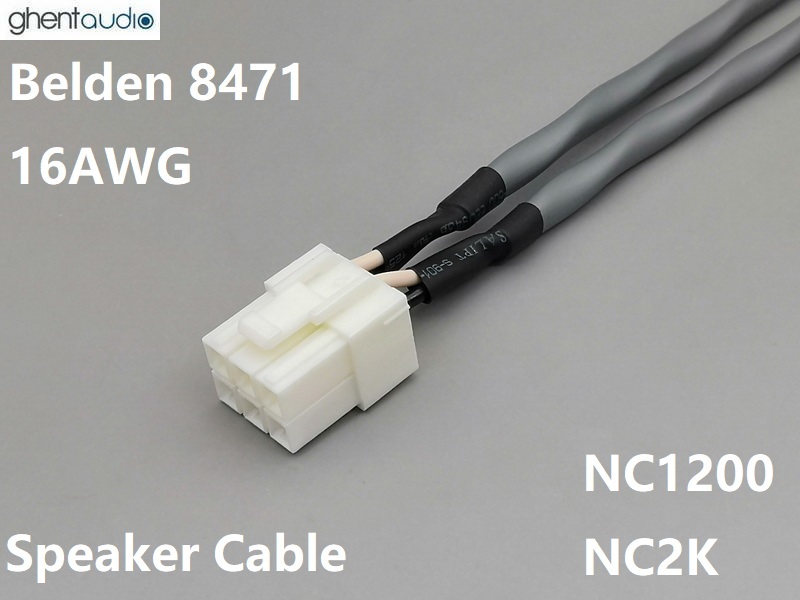 Spk-16 Speaker harness for Hypex NC1200 NC2K (Belden 16AWG)