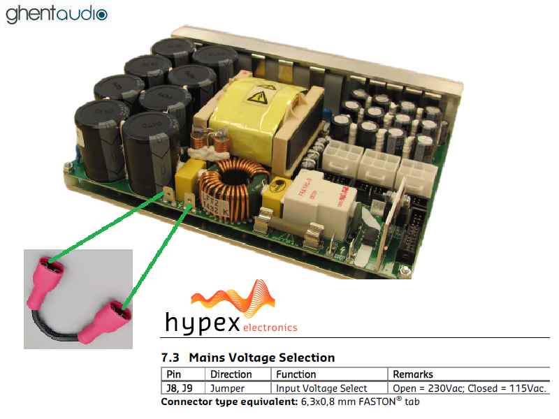 Psc-17 Mains-Voltage Jumper for Hypex SMPS3K (Silicone UL3239 16awg)