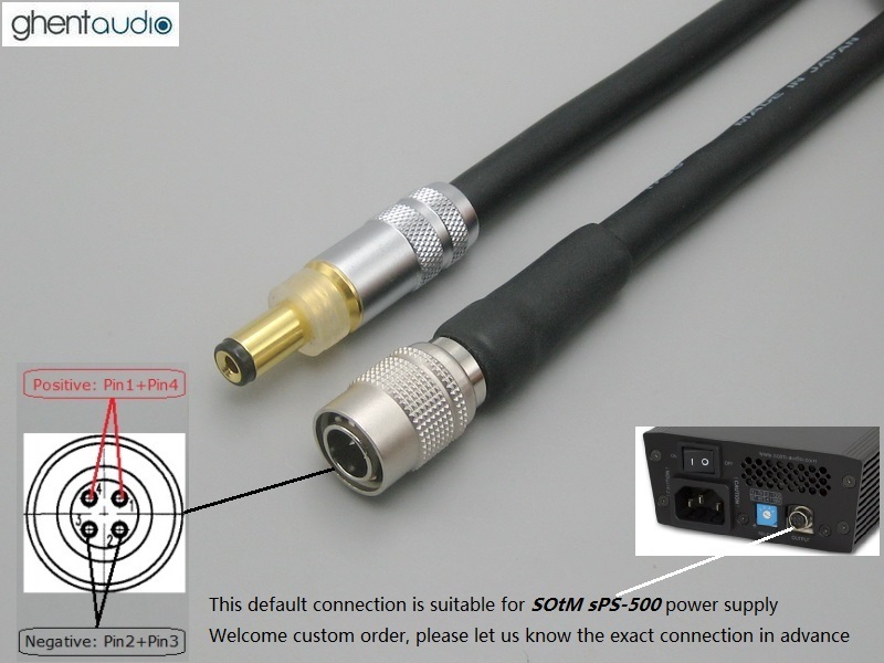 DC31 --- Hirose HR10A-7P-4P DC cable for SOtM sPS-500
