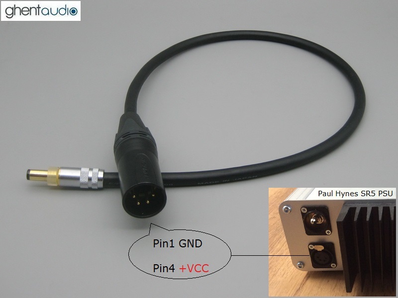 DC35 --- XLR Male-4P DC cable for Paul Hynes SR4/SR5