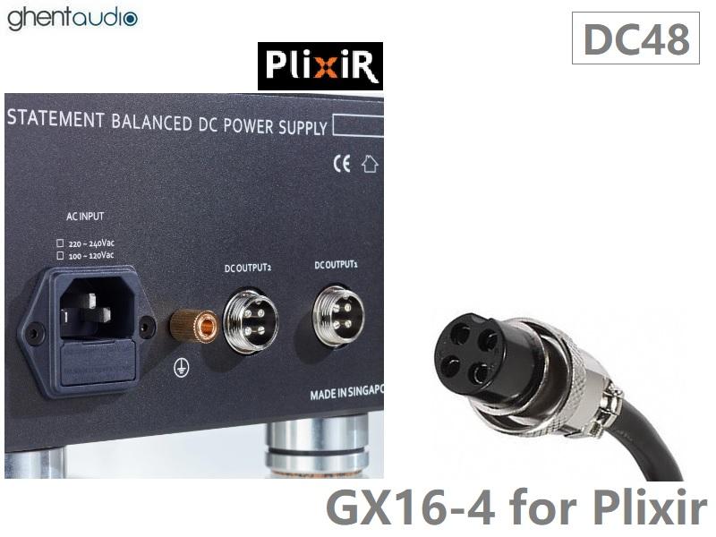 DC48 --- Aviation GX16-4 Star Quad DC cable for Plixir
