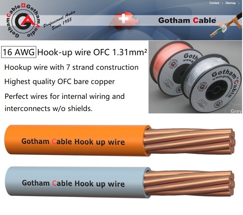 Gotham GAC-HW16 OFC 16AWG Hook-up wire (1m)