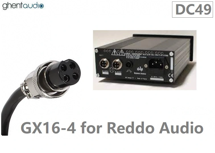 DC49---Aviation GX16-4 Star Quad DC cable for Reddo Audio