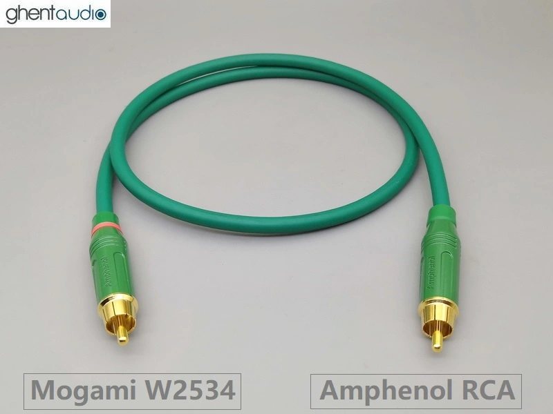 A21 --- Mogami 2534 & Amphenol ACPR colored RCA Cable (1pc)