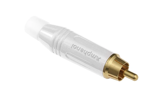 Amphenol ACPR-WHT RCA Male Connector