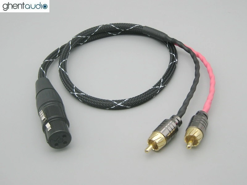 A23 ---XLR Female-3P to Dual RCA Canare L-4E6S Stereo Y-cable