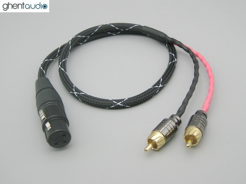 A23 ---XLR Female-3P to Dual RCA Canare L-4E6S Stereo Y-cable