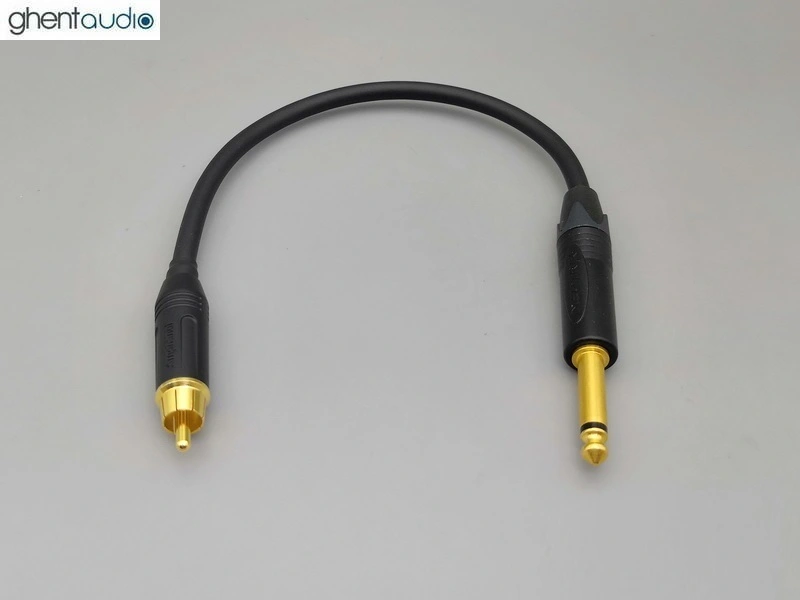 C07---6.35mm TS Mono to RCA Mogami 2534 Cable (1pc)