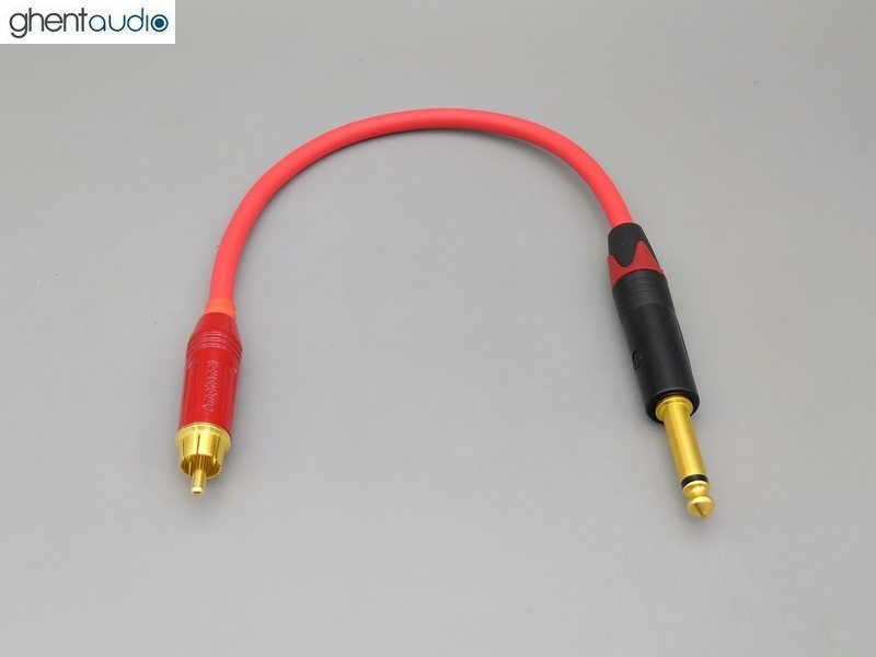 C07---6.35mm TS Mono to RCA Mogami 2534 Cable (1pc)